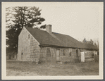 Daniel Brewster house. North side Middle Country Road in hollow?, east of William Brewster house on hill. Middle Island, Brookhaven