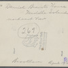 Daniel Brewster house. North side Middle Country Road in hollow?, east of William Brewster house on hill. Middle Island, Brookhaven