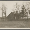 J. Topping house. East side Yaphank Road, about 150ft south of Schoolhouse No. 17. Built of brick about 1845 by J. Topping (1858), who made bricks himself. Middle Island, Brookhaven