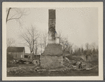 Remains of William Brewster house. North of Middle Country Road, on hill west of Daniel Brewster house. Taken down March 1925. Middle Island, Brookhaven