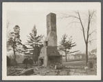 Remains of William Brewster house. North of Middle Country Road, on hill west of Daniel Brewster house. Taken down March 1925. Middle Island, Brookhaven