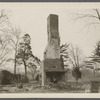 Remains of William Brewster house. North of Middle Country Road, on hill west of Daniel Brewster house. Taken down March 1925. Middle Island, Brookhaven