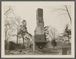 Remains of William Brewster house. North of Middle Country Road, on hill west of Daniel Brewster house. Taken down March 1925. Middle Island, Brookhaven