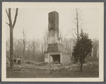 Remains of William Brewster house. North of Middle Country Road, on hill west of Daniel Brewster house. Taken down March 1925. Middle Island, Brookhaven