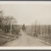 View of Middle Country Road. Looking west to Daniel Brewster house (in hollow). Middle Island, Brookhaven