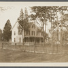 W. Daniels house. North side Montauk Highway, just east of road to railroad depot and Presbyterian Church. Center Moriches, Brookhaven