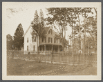 W. Daniels house. North side Montauk Highway, just east of road to railroad depot and Presbyterian Church. Center Moriches, Brookhaven