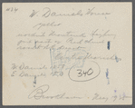 W. Daniels house. North side Montauk Highway, just east of road to railroad depot and Presbyterian Church. Center Moriches, Brookhaven