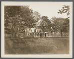 Former Presbyterian parsonage. North side Montauk Highway, midway between Ketcham Hotel and Terrell River. Center Moriches, Brookhaven