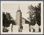 Caroline Church and cemetery. North side Setauket Village Green. Episcopal. Built 1730. Originally called Christ's Church. Setauket, Brookhaven