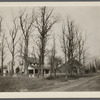 French house (on left). North side Middle Country Road, just west of J. Norton house.  Selden, Brookhaven