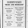 Music and musicians