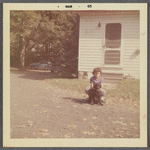 Jean Frances Hutson with dog