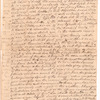 Letter from James Warren