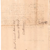 Letter from James Warren