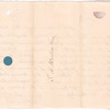Letter from Mercy Scollay and Samuel P. Savage