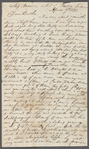 Letter to brother Alexander Jenkins in Richmond, Virginia, April 9, 1833