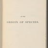 On the origin of species ...