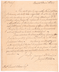 Letter from Joseph Waldo