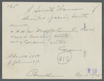 S. Smith house. SW corner Middle Country Road and road leading south, west of Coram center. House faces south. Coram, Brookhaven