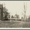 View [of] wagon sheds at Friends Meeting House. South side Jericho Turnpike. Jericho, Oyster Bay