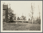 View [of] wagon sheds at Friends Meeting House. South side Jericho Turnpike. Jericho, Oyster Bay