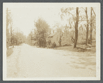 View of south side West Main Street in the fog. Opp. Bayside Ave. Oyster Bay, Oyster Bay