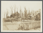 Parsonage. North side of East Main Street, between Pearl and White Streets, behind Christ Episcopal Church. View from White Street.Oyster Bay, Oyster Bay