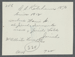 I.S. Ketcham house (1873). West side Main Street, at Jericho Turnpike, north of Jericho Hotel. McAllister house later. Jericho, Oyster Bay