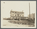 Grand Central Hotel. NE corner Broadway and Barkley Street, near railroad depot. Hicksville, Oyster Bay