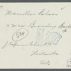 Manillo's Saloon. NW corner Broadway and Barkley Street. Hicksville, Oyster Bay