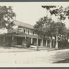 Hicksville Hotel. NW corner Jerusalem Ave. and Barkley Street. Built by lgnatz August Hauser in 1888. Hicksville, Oyster Bay