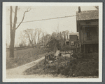 View of Youngs Memorial Cemetery. South side East Main Street, on hill, near junction with road leading to Cove Neck. Oldest tombstone 1720. Oyster Bay, Oyster Bay