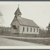 St. James Episcopal Church. SE corner Beaverdam Road and Bay Road, just west of P. Badetty house. Erected 1783 on land donated by John L. Ireland. (Sketch of location on back.) Brookhaven, Brookhaven