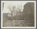 Rear view of S. Carman house. North side Montauk Highway. View across river, near gristmill. South Haven, Brookhaven