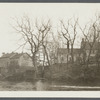 Rear view of S. Carman house. North side Montauk Highway. View across river, near gristmill. South Haven, Brookhaven