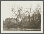 Rear view of S. Carman house. North side Montauk Highway. View across river, near gristmill. South Haven, Brookhaven