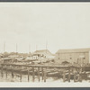 View of docks at Port Jefferson Harbor. Port Jefferson, Brookhaven