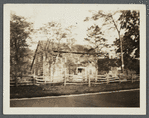 Thompson house. West side of eastern road leading from Setauket Mill Pond to Stony Brook Railroad Station. South Setauket, Brookhaven