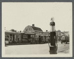 House. South side West Main Street, west of Railroad Ave. Shops on first floor. Louis Kesselman Painter's Supplies on left. Patchogue, Brookhaven