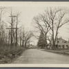 View of Main Street, showing houses. West of Mill Street, looking west. Yaphank, Brookhaven