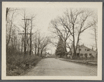 View of Main Street, showing houses. West of Mill Street, looking west. Yaphank, Brookhaven