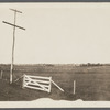 View of fields at Saggaponack Bay. Looking southwest from Sagg Main Street, north of Saggaponack Road. Bridgehampton, Southampton