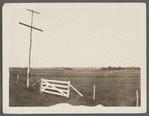View of fields at Saggaponack Bay. Looking southwest from Sagg Main Street, north of Saggaponack Road. Bridgehampton, Southampton