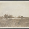 View of Paul's Lane at Halsey Lane, looking east. Cook house on left, Watson Halsey house on right. Bridgehampton, Southampton