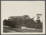 Bishop house, viewed from railroad station. North side Hands Lane, just north of railroad tracks. Bridgehampton, Southampton