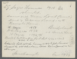 E.G. Sayre house. South side Montauk Highway, east of Ocean Road and the Hampton House, Bulls Head. Bridgehampton, Southampton