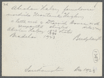 Abraham Halsey house. North side Montauk Highway, west of One Mile Stone, west and opp. D. Corwith house, east of Overlook farm. Bridgehampton, Southampton