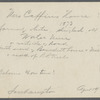 Mrs. Caffins house. West side of road, just north of Benedict house and mill, north of railroad tracks. Osborne at one time. Water Mill, Southampton