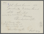 Lawrence Cook house. South side Mecox Road, west of Horse Mill Lane and Ludlow house, Mecox. Bridgehampton, Southampton
